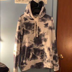 Hollister white and blue hoodie